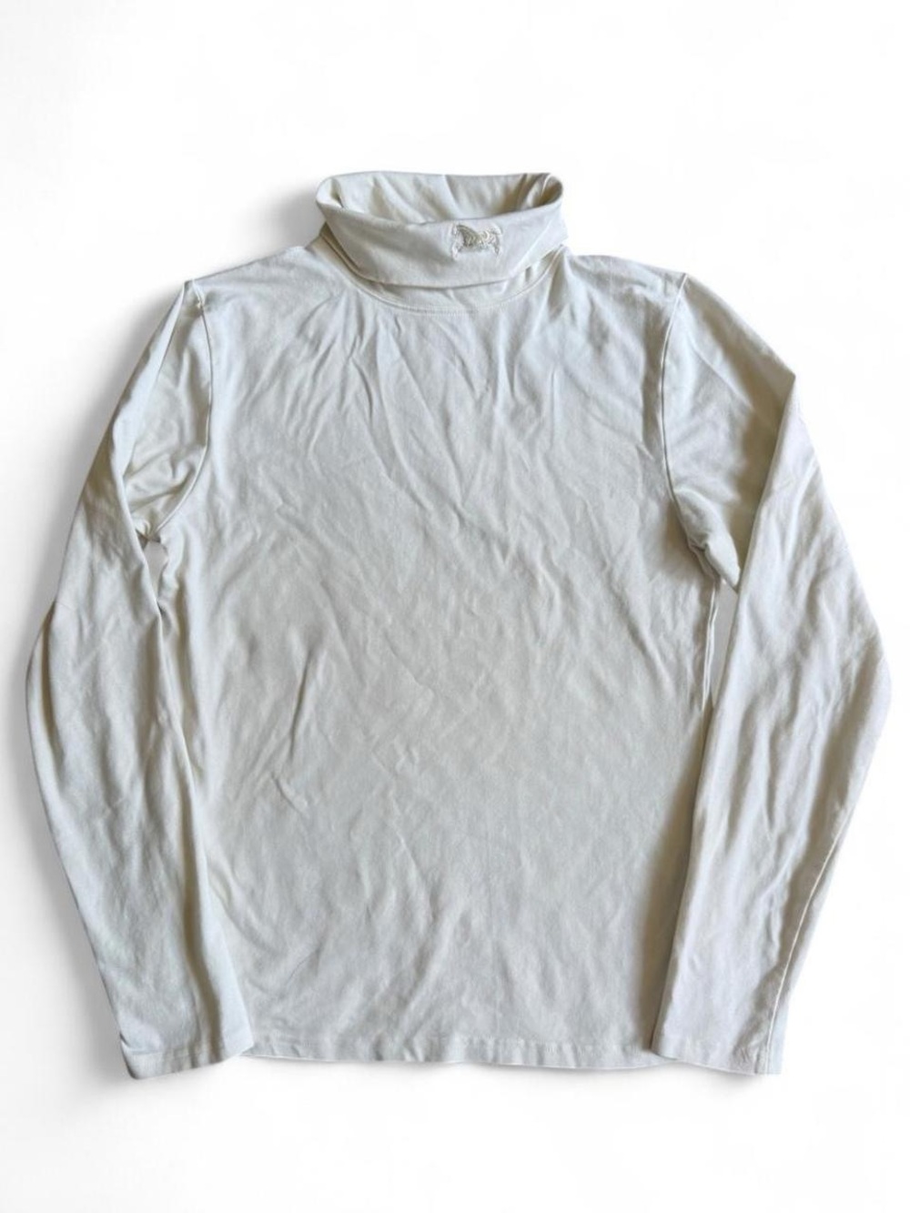 Horseware Light Cream Women's Turtleneck Long Sleeve Top